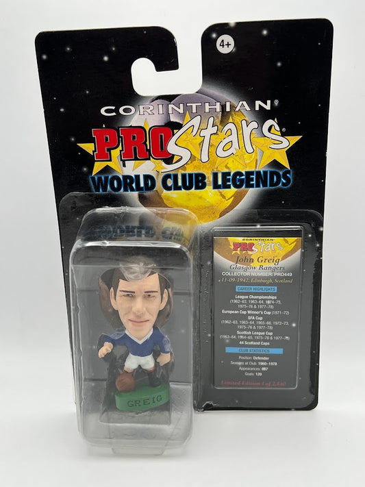 John Greig - Corinthian Football Figure - Rangers - ProStars World Club Legends - PRO449 - Collectible