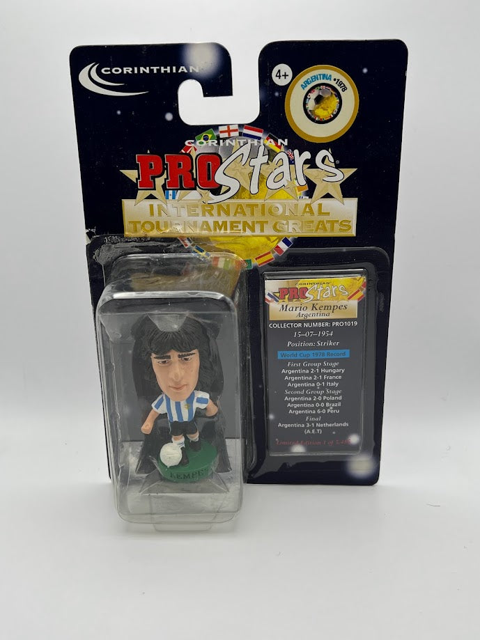 Mario Kempes - Corinthian Football Figure - Argentina - ProStars International Tournament Greats - PRO1019 - Collectible