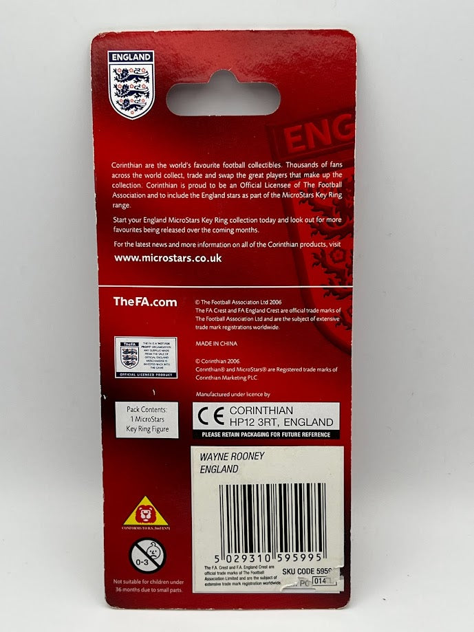 Wayne Rooney - Unopened England Corinthian Figure Keyring - MicroStars