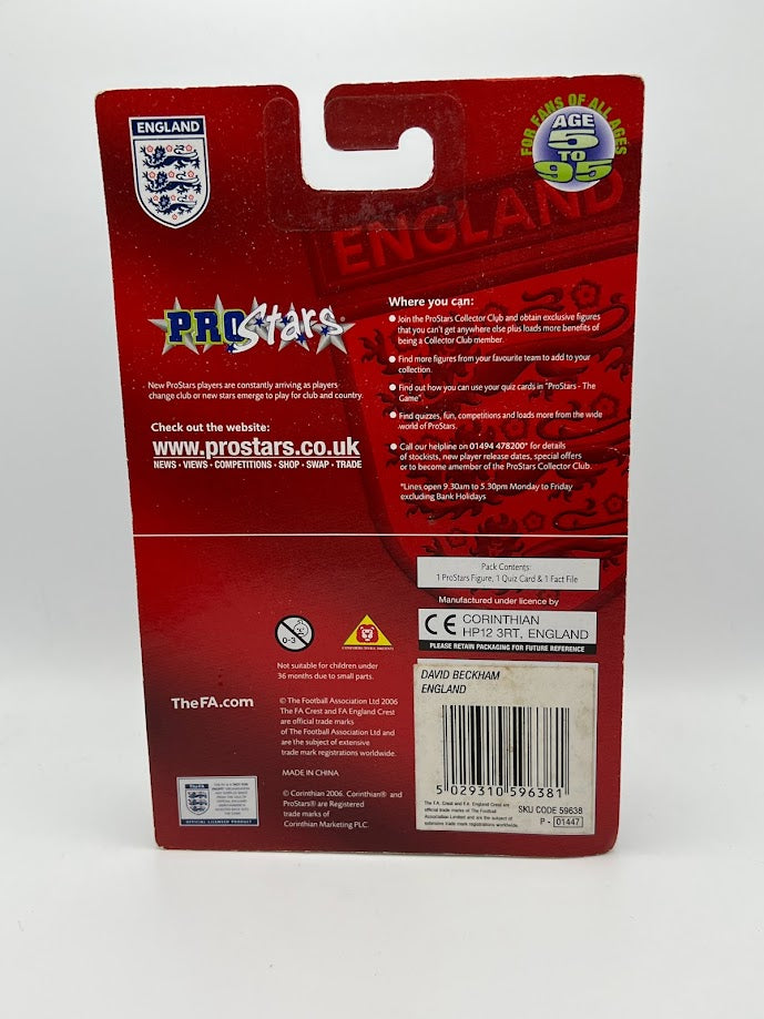 David Beckham - Corinthian ProStars Football Figure - England - PR112 - Collectible - Quiz Game