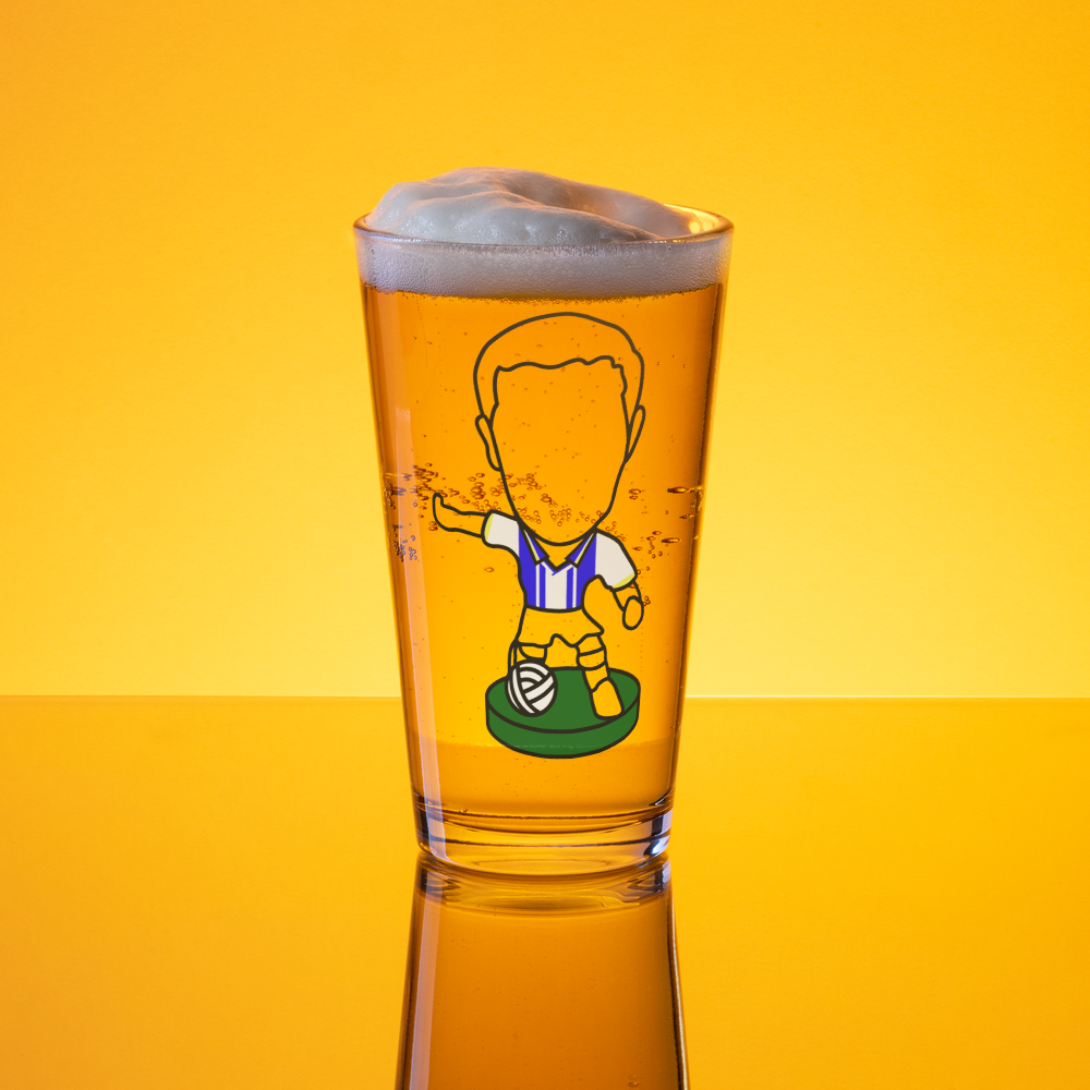 Shaker Pint Glass - South Yorkshire Stripes