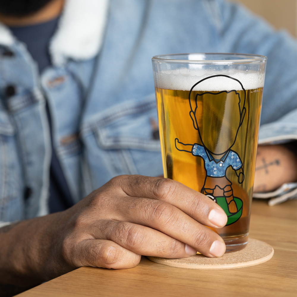 England Blue Away 1990 Inspired Shaker Pint Glass