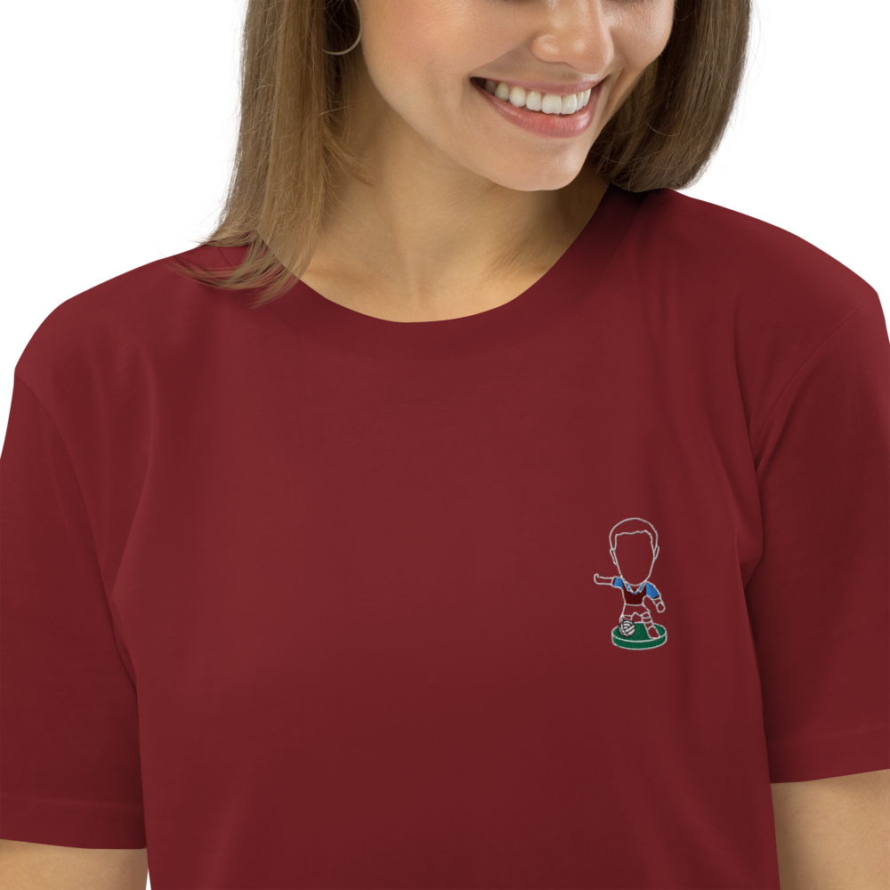 Midlands Village (White Outline) - Embroided - Unisex Organic Cotton T-Shirt